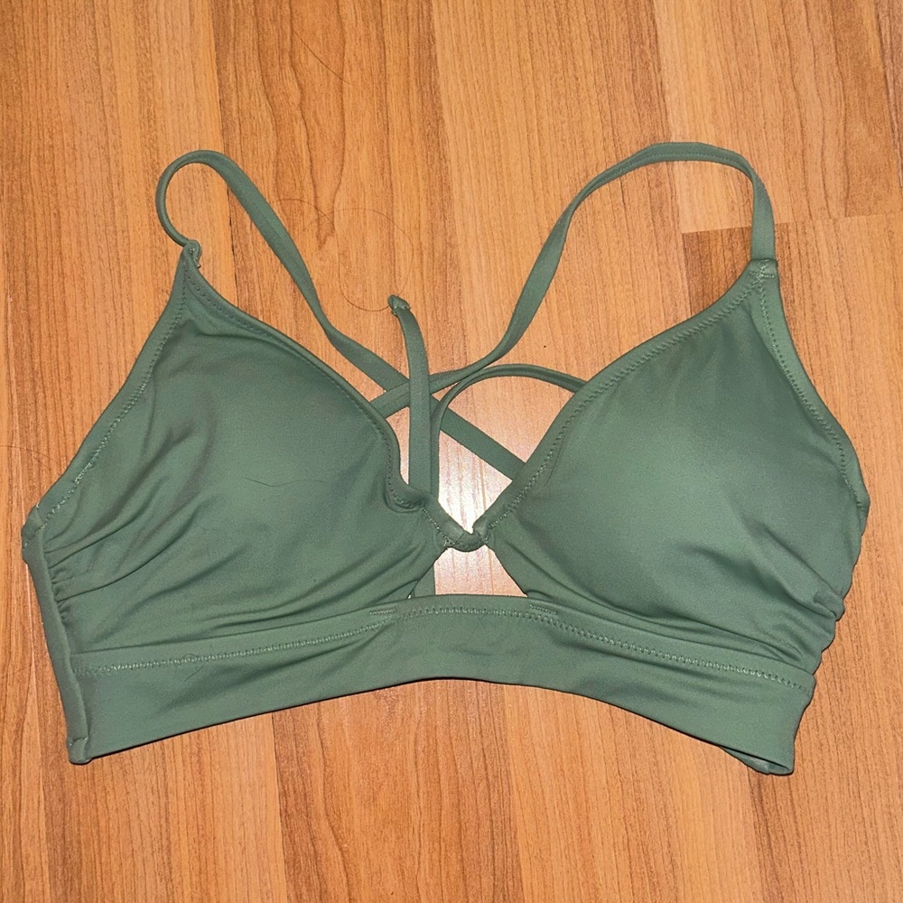 Olive Green Bikini Top
